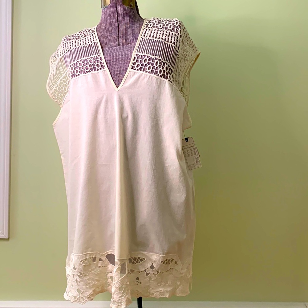 Melrose and Market Ecru Swim Coverup Medium Large NWT